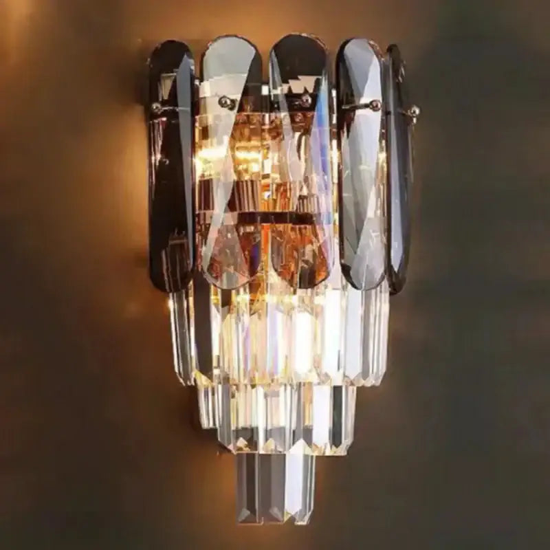 Gold Crystal Wall Lamp 26x40 for Bedrooms