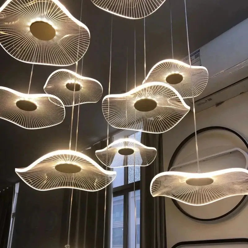 Gold Lotus Chandelier
