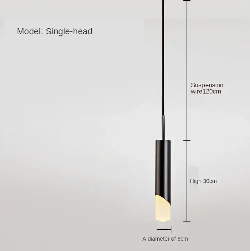 Gold Cylindrical Pendant Light Gold or Black
