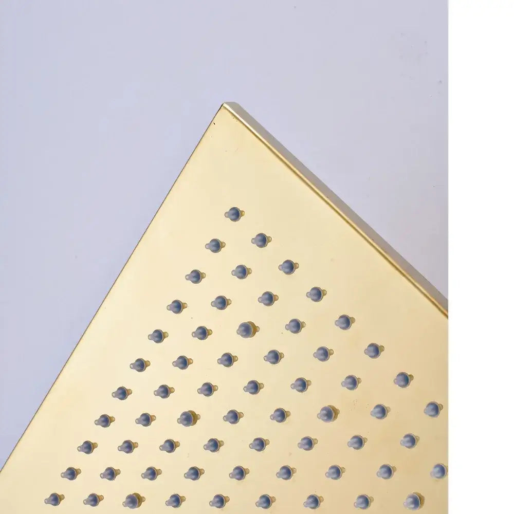 Gold Square Rainfall Shower
