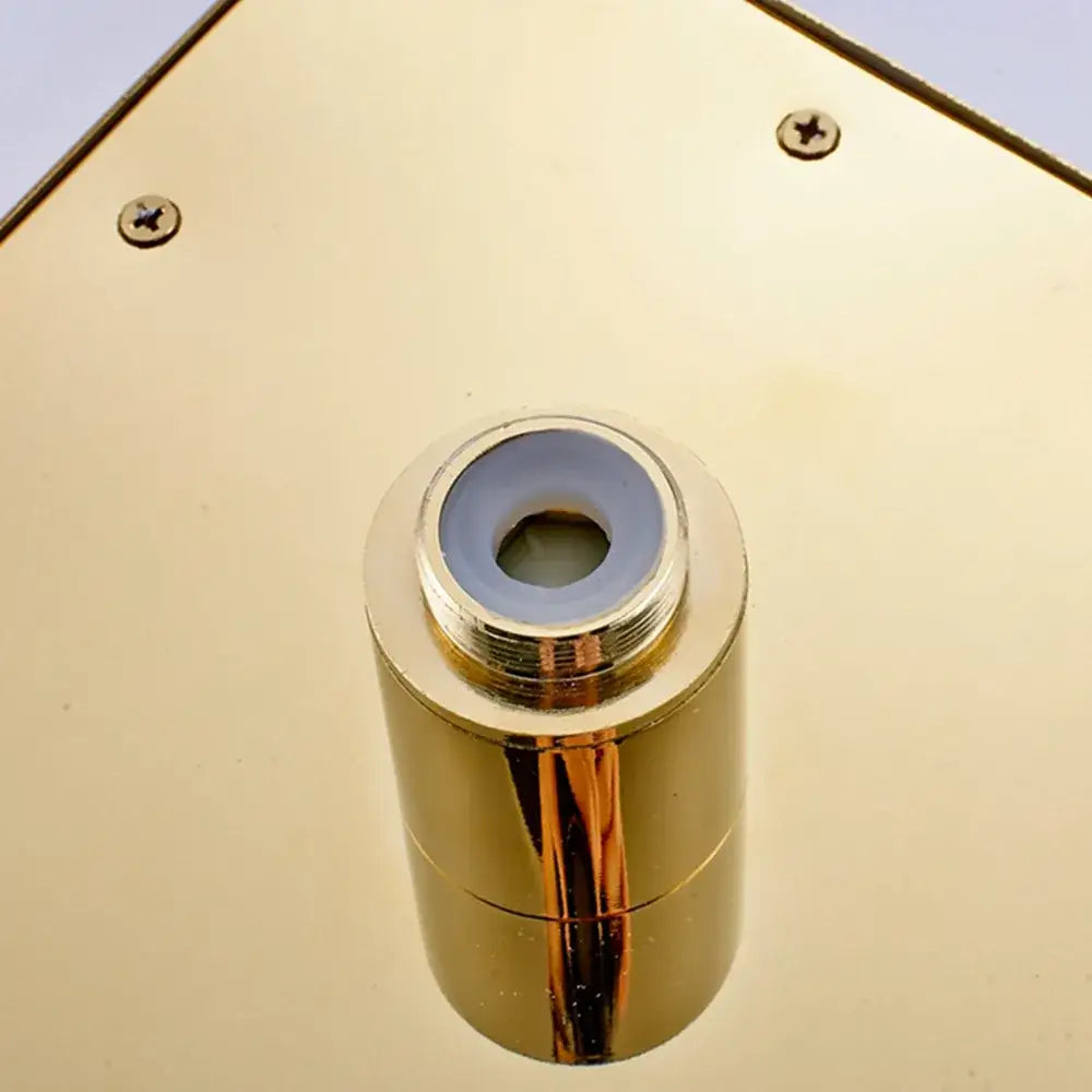 Gold Square Rainfall Shower