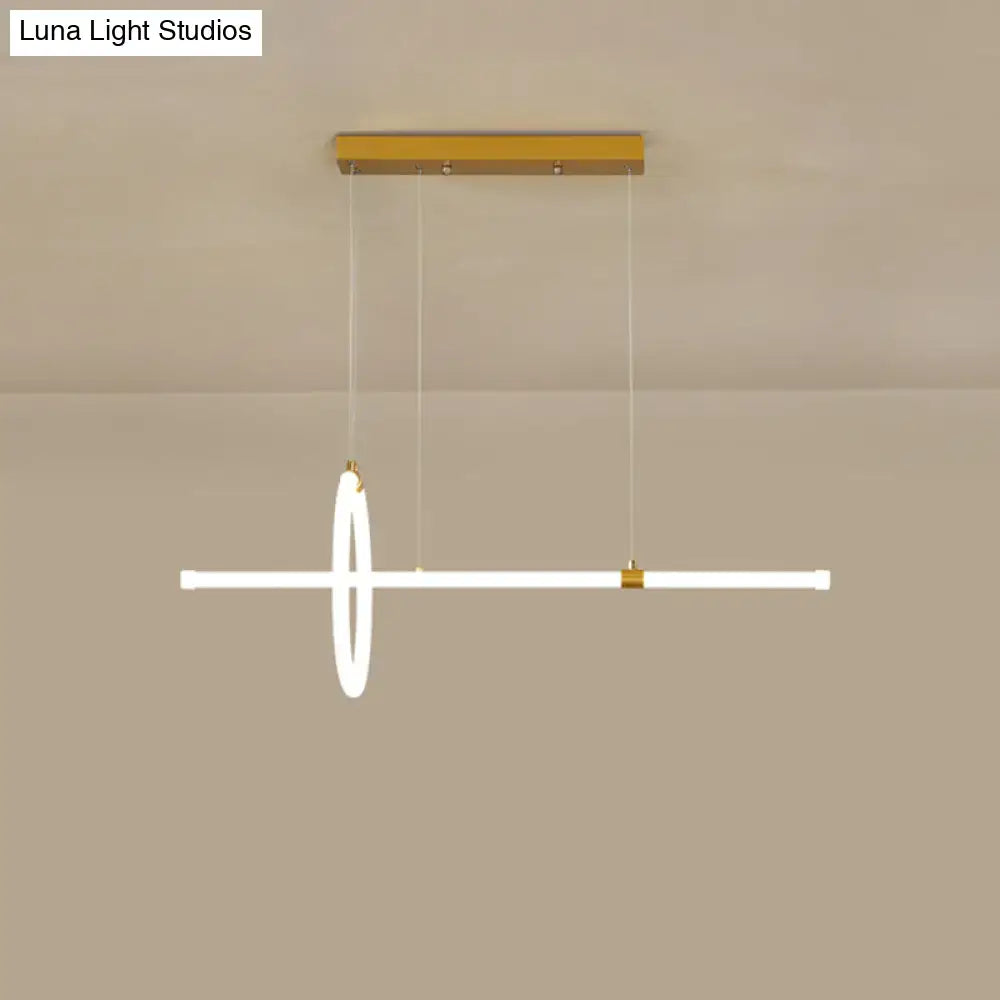 Gold Modern Ring Pendant