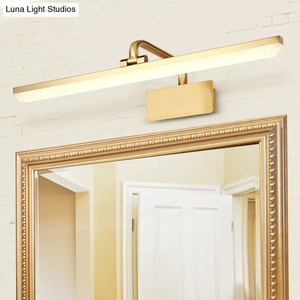 Gold Swivel Vanity Light