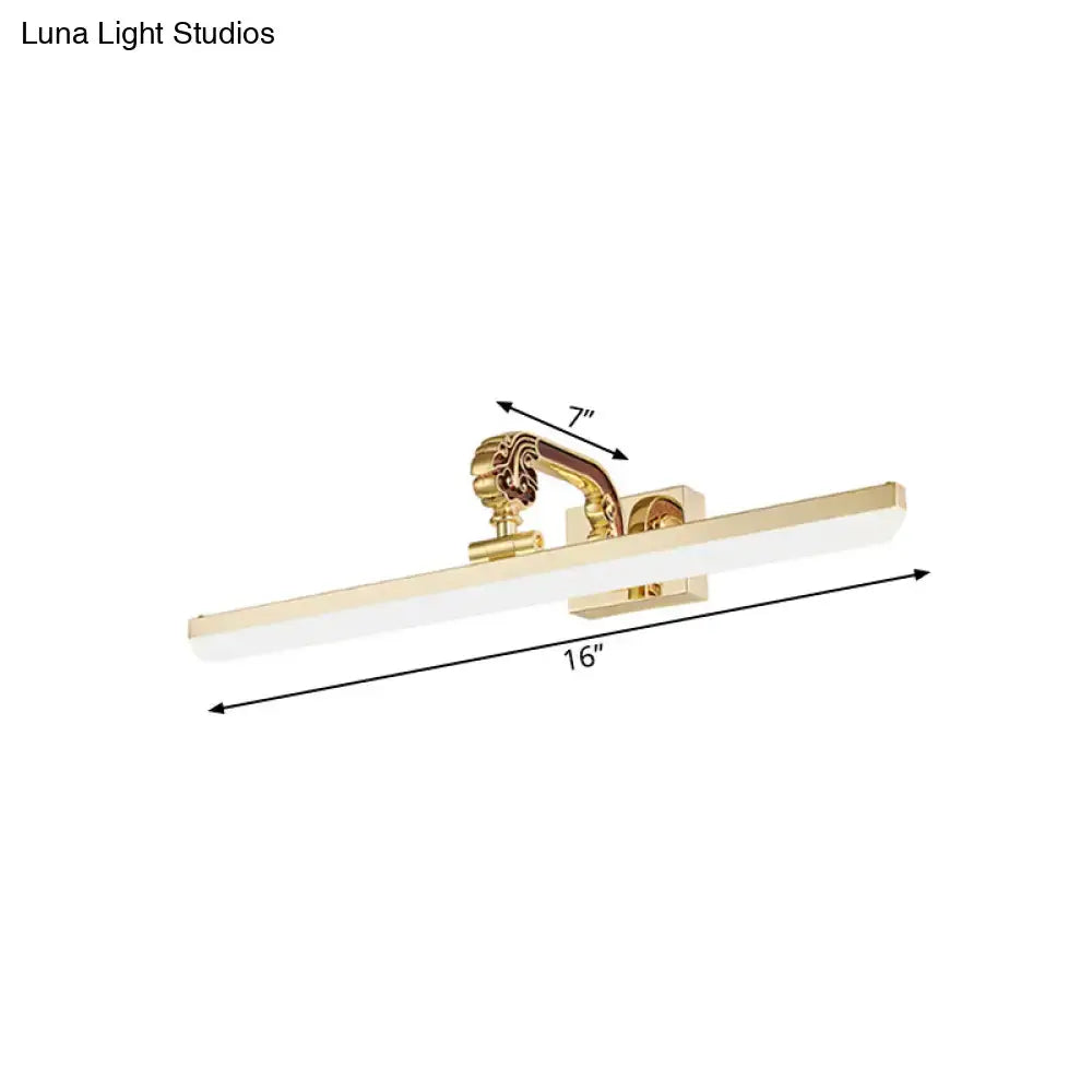 Gold Mounted Vanity Light