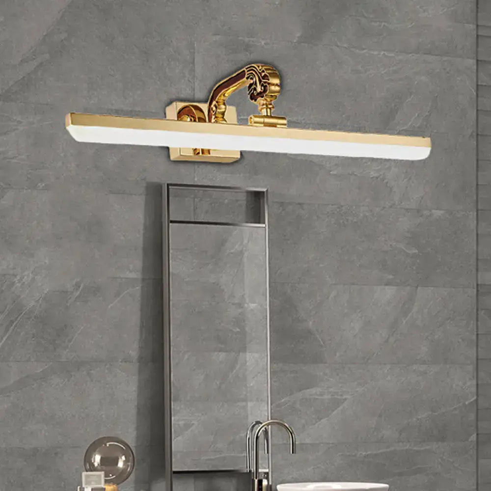Gold Mounted Vanity Light