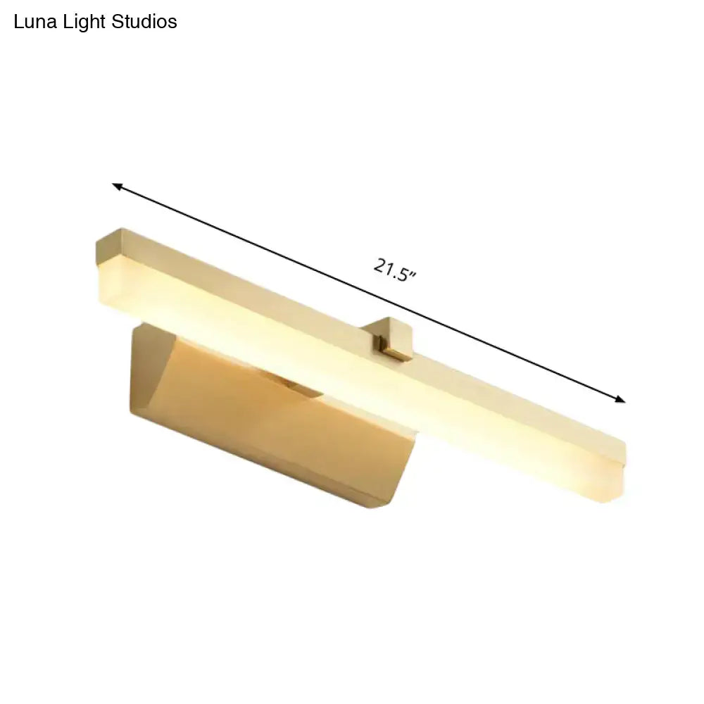 Gold Slim Vanity Sconce