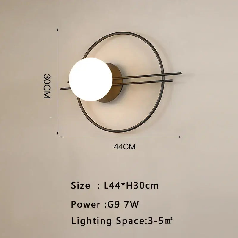 Gold Frosted Glass Sconce Unique Lighting Effect