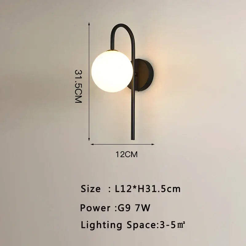 Gold Frosted Glass Sconce Unique Lighting Effect