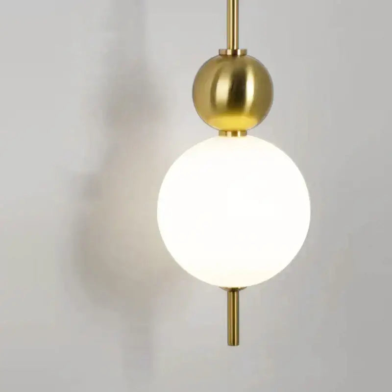 Gold Frosted Sphere Sconce