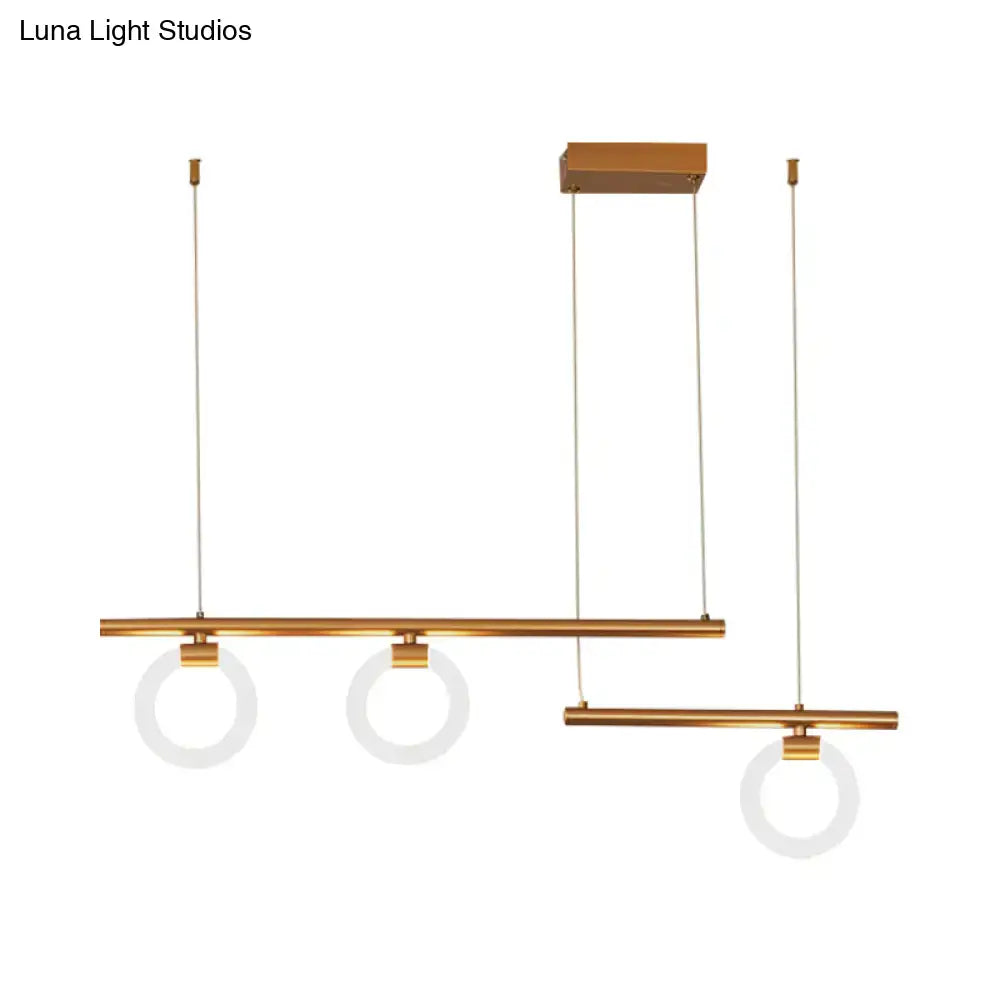 Gold Linear LED Pendant 47-Inch