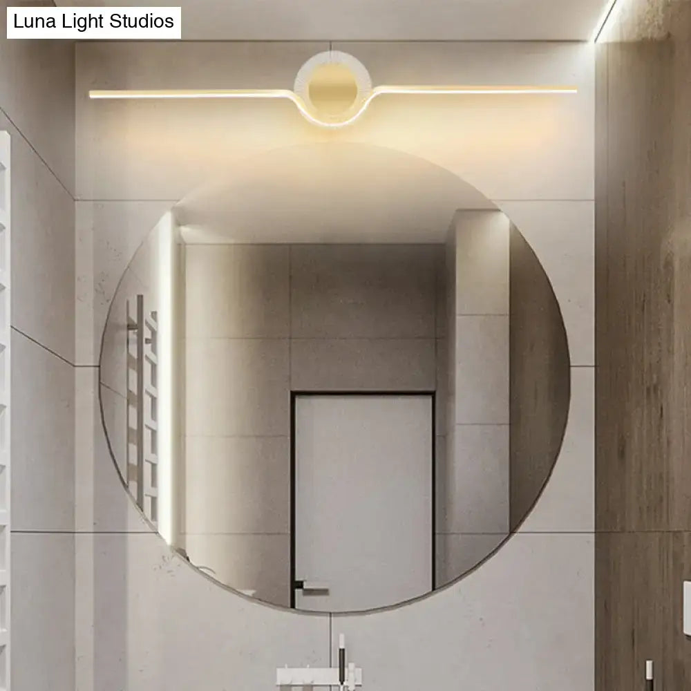 Gold Linear Bathroom Sconce