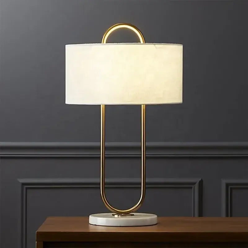Gold Marble Table Lamp