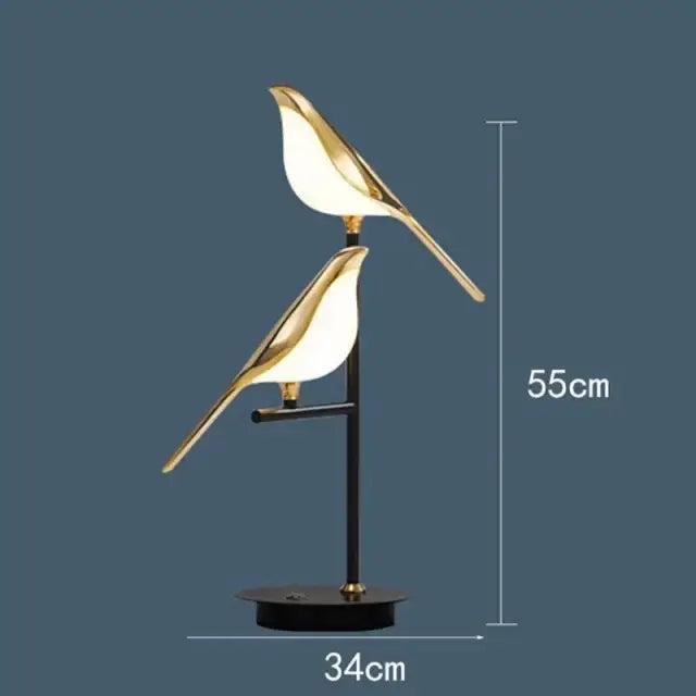 Gold Magpie Bird Chandelier