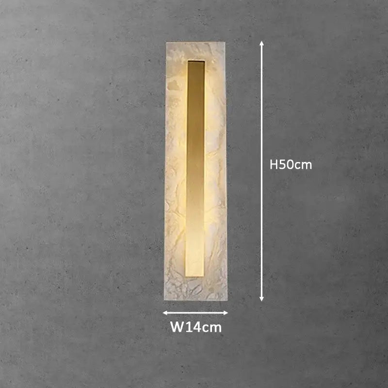 Gold Marble Frosted Wall Lamp