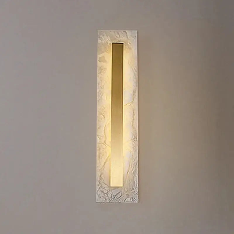 Gold Marble Frosted Wall Lamp