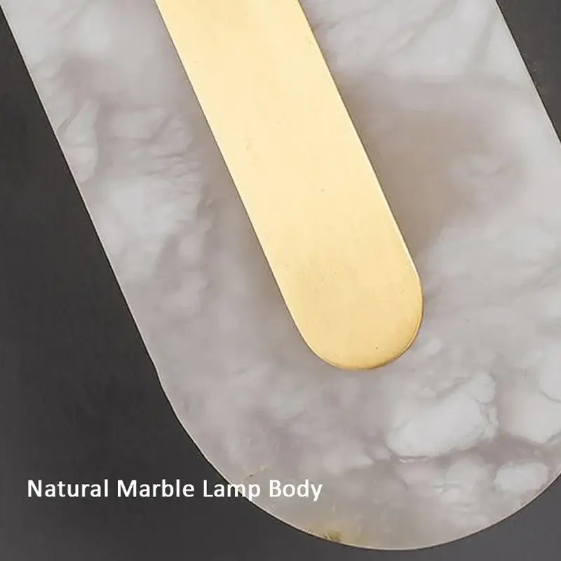 Gold Marble Frosted Wall Lamp