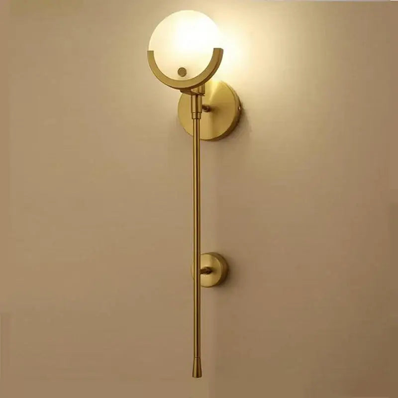 Gold Marble LED Wall Sconce