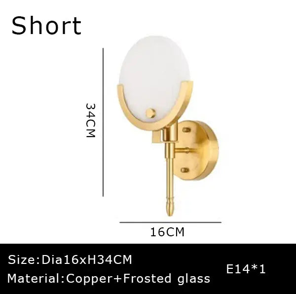 Gold Marble LED Wall Sconce