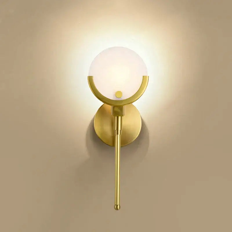 Gold Marble LED Wall Sconce