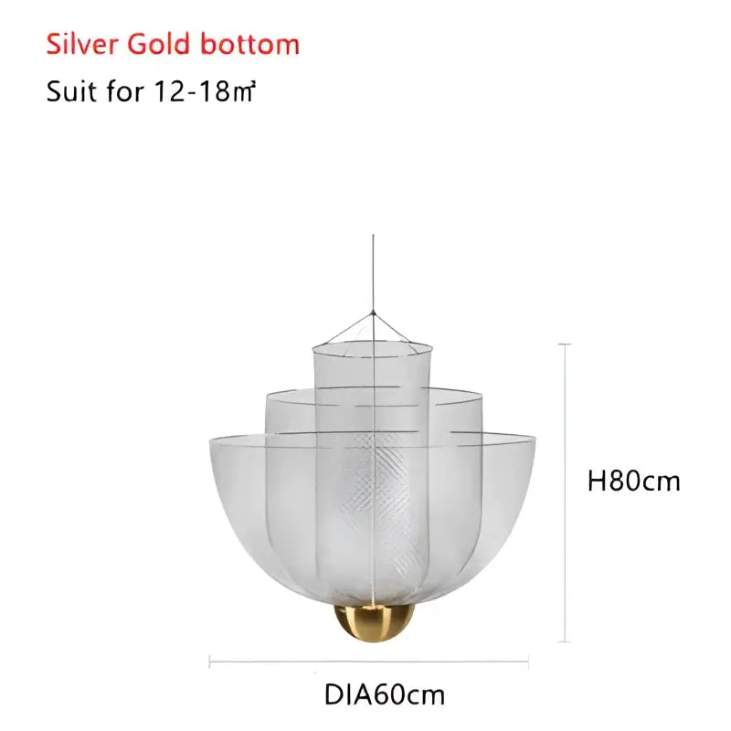 Gold Mesh Ceiling Chandelier
