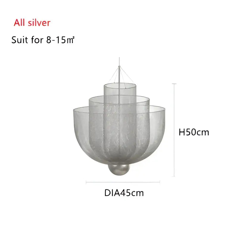 Gold Mesh Ceiling Chandelier