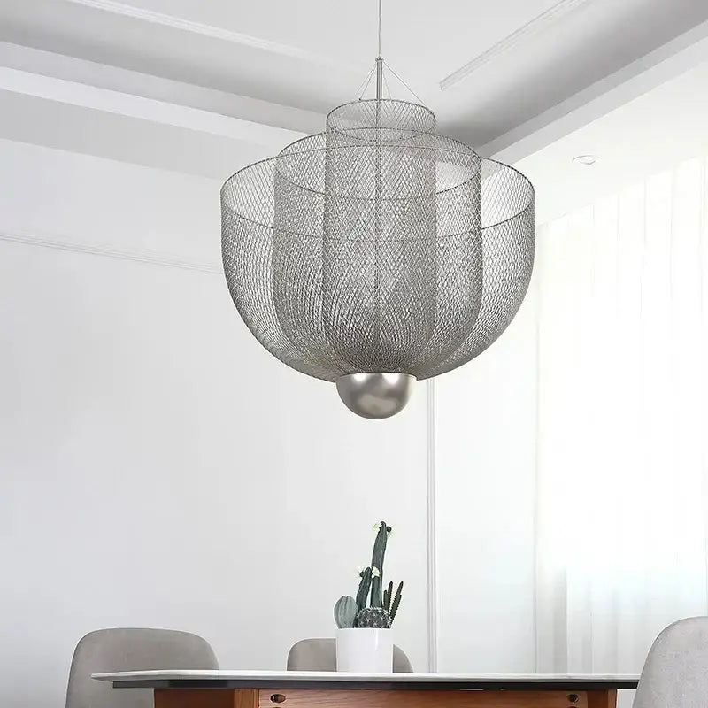 Gold Mesh Ceiling Chandelier
