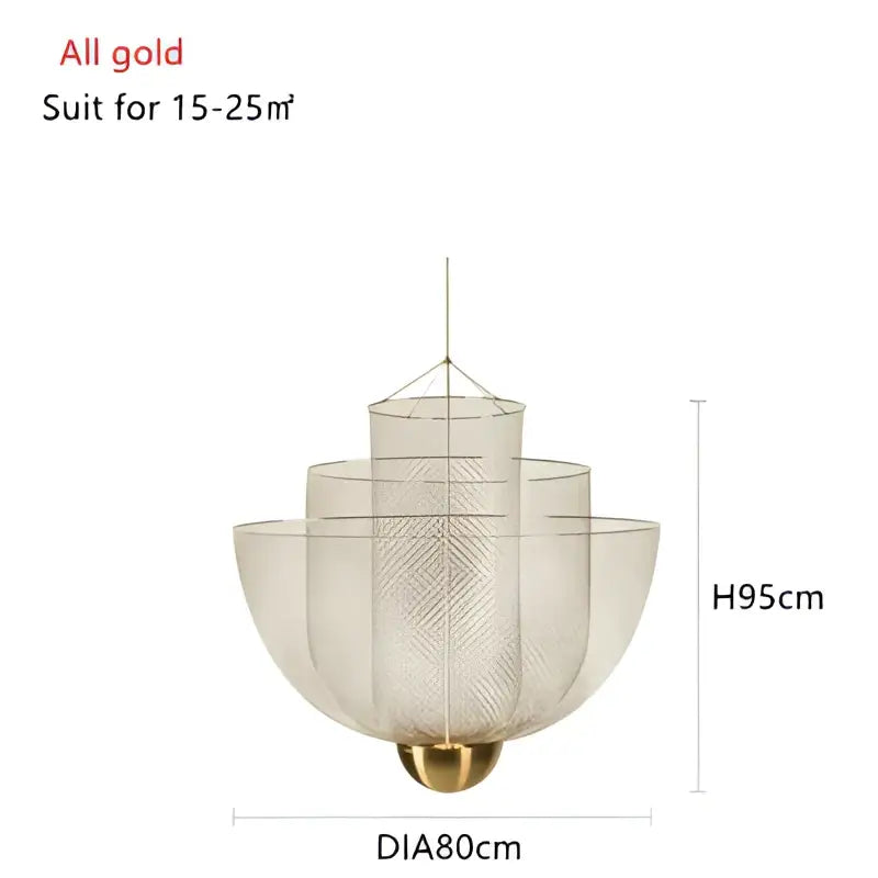 Gold Mesh Ceiling Chandelier
