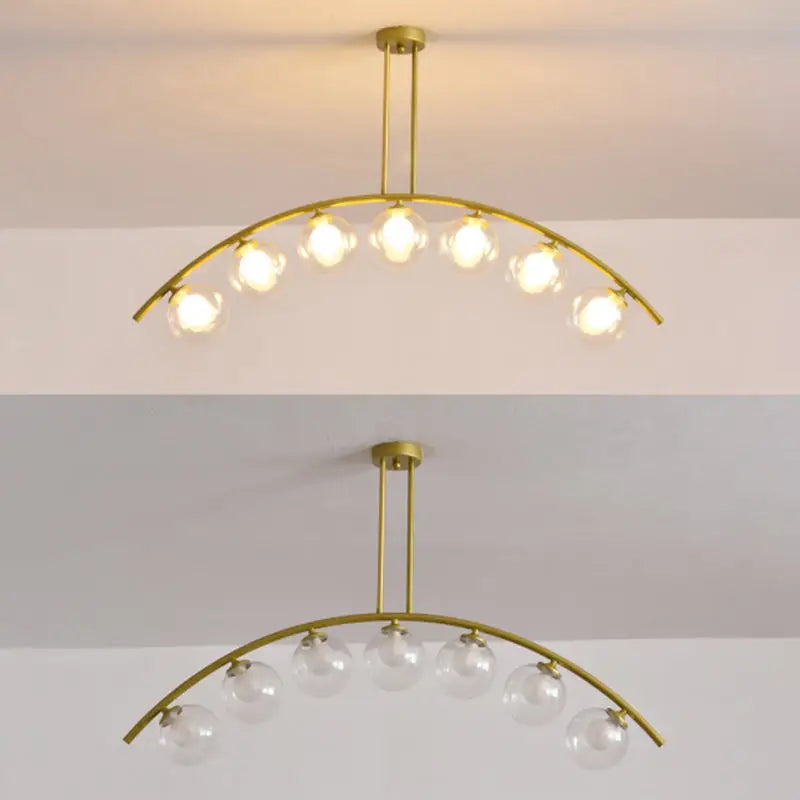 Gold Arched Ceiling Light