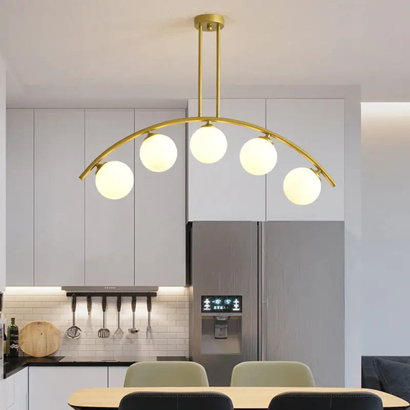 Gold Arched Ceiling Light