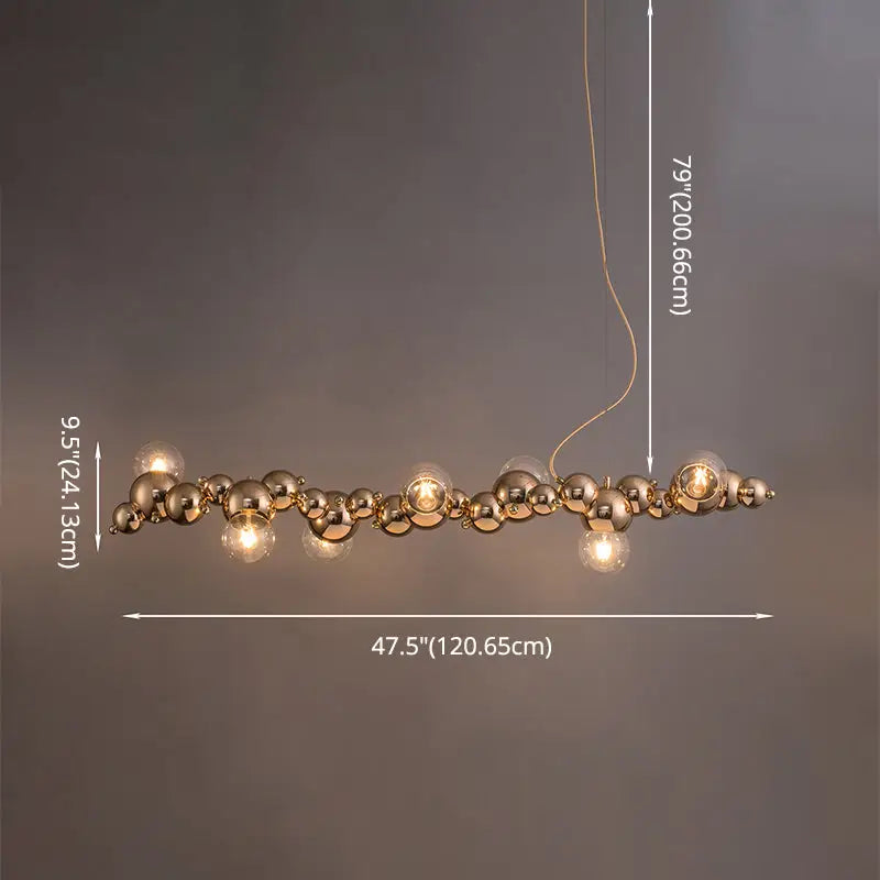 Gold Arched Ceiling Light