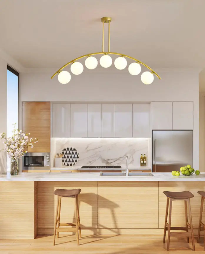 Gold Arched Ceiling Light
