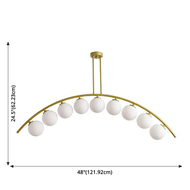 Gold Arched Ceiling Light