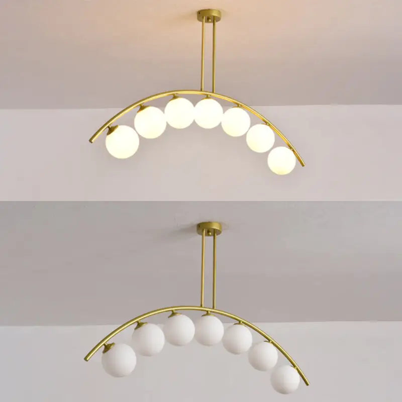 Gold Arched Ceiling Light