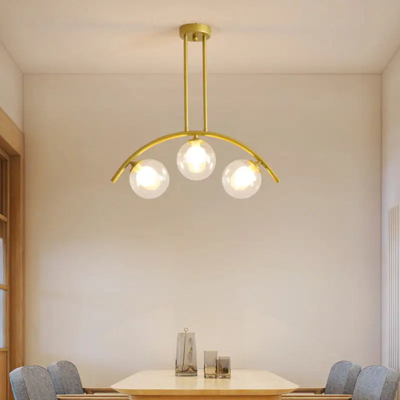 Gold Arched Ceiling Light