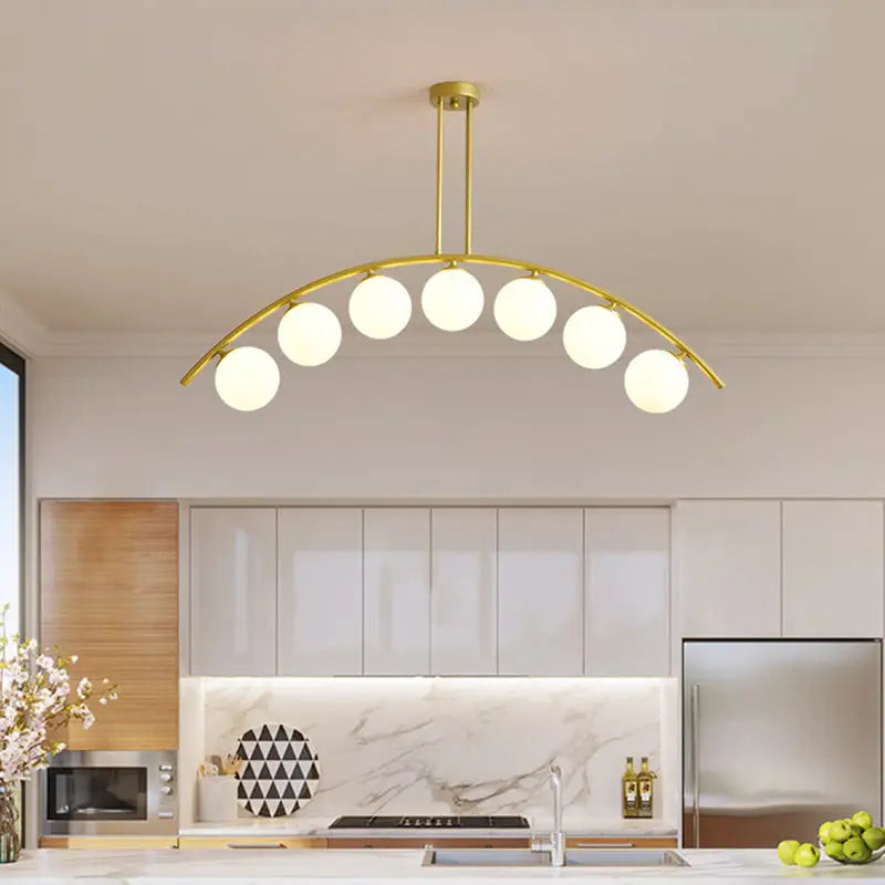 Gold Arched Ceiling Light