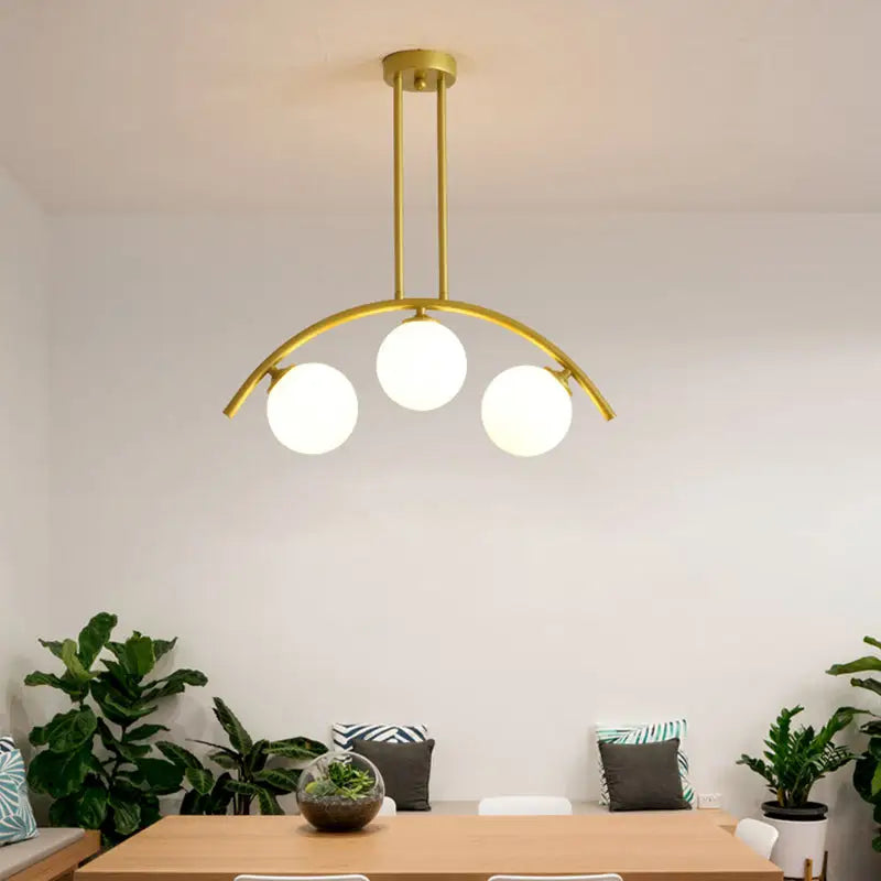 Gold Arched Ceiling Light