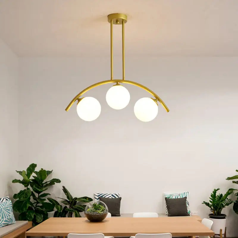 Gold Arched Ceiling Light
