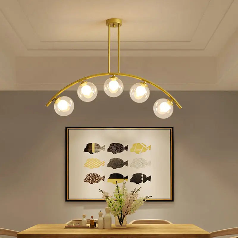 Gold Arched Ceiling Light