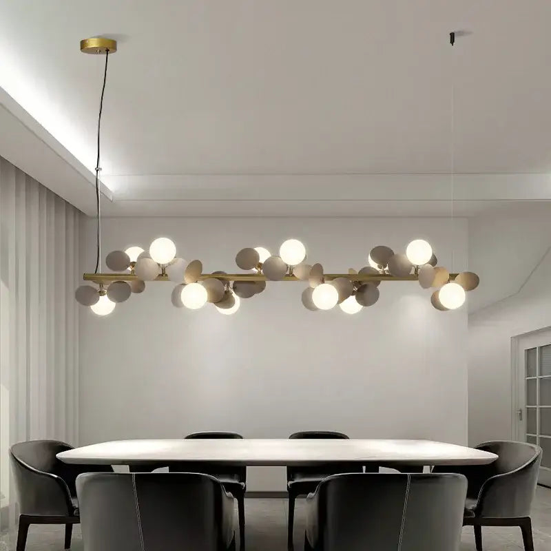 Gold Branching Pendant Light