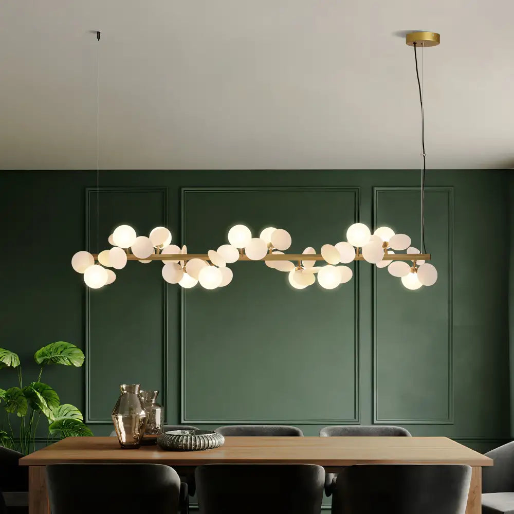 Gold Branching Pendant Light