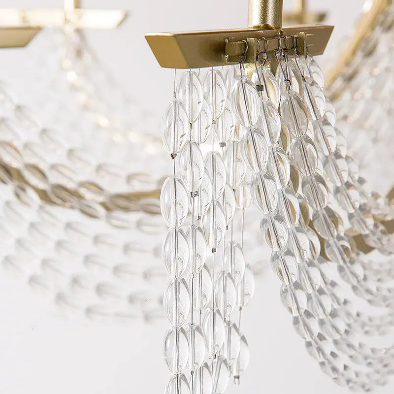 Gold Crystal Candle Sconce