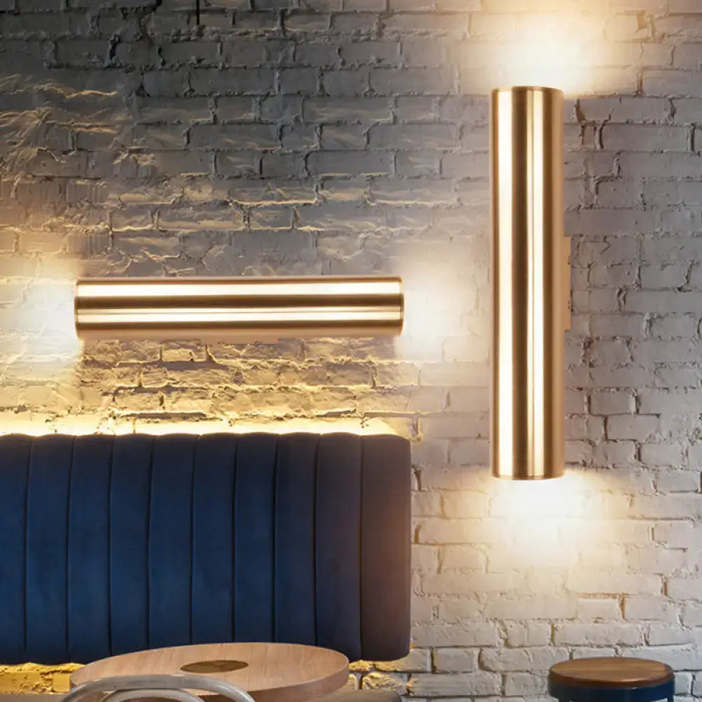 Gold Industrial Wall Lamp
