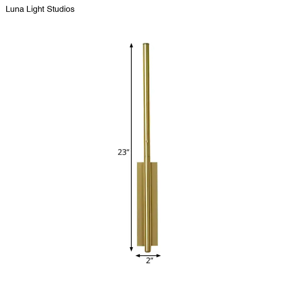 Gold Linear Reading Nook Sconce