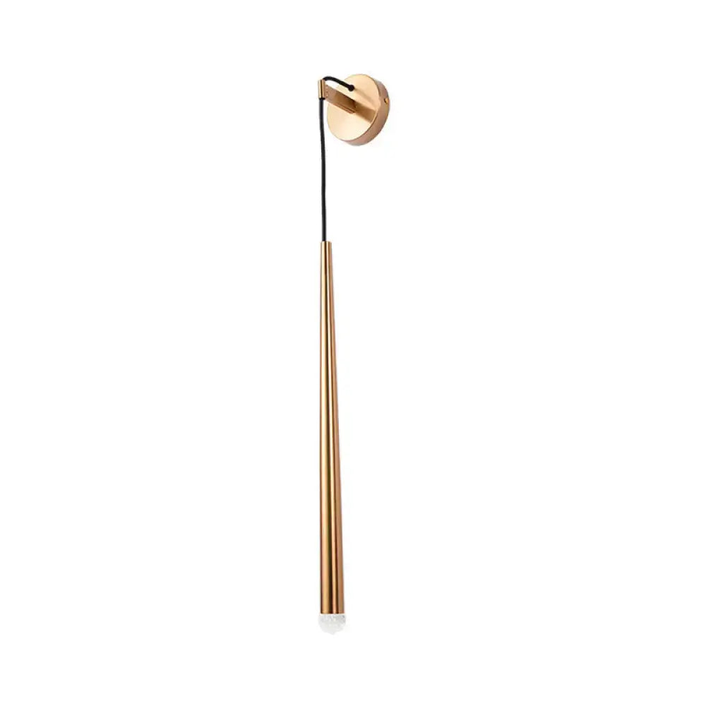 Gold Tapered Shade Sconce
