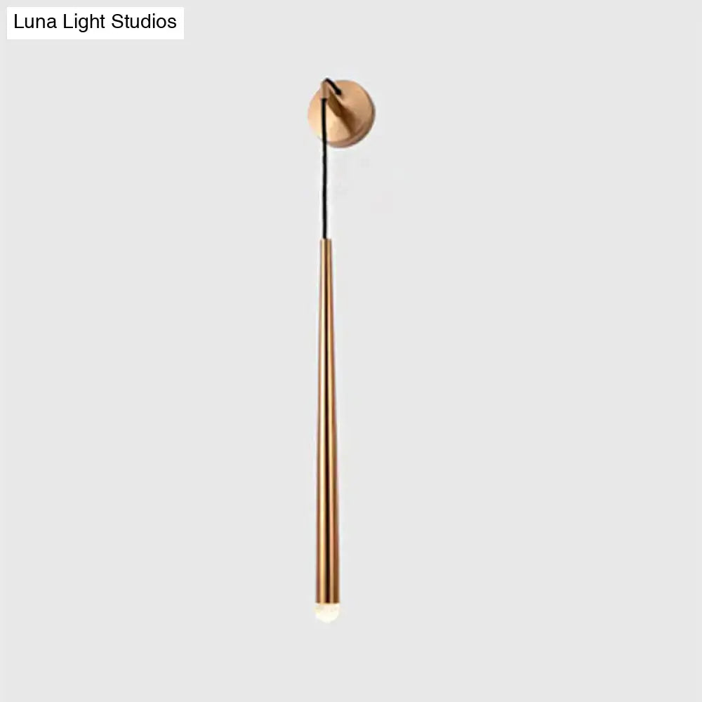 Gold Tapered Shade Sconce