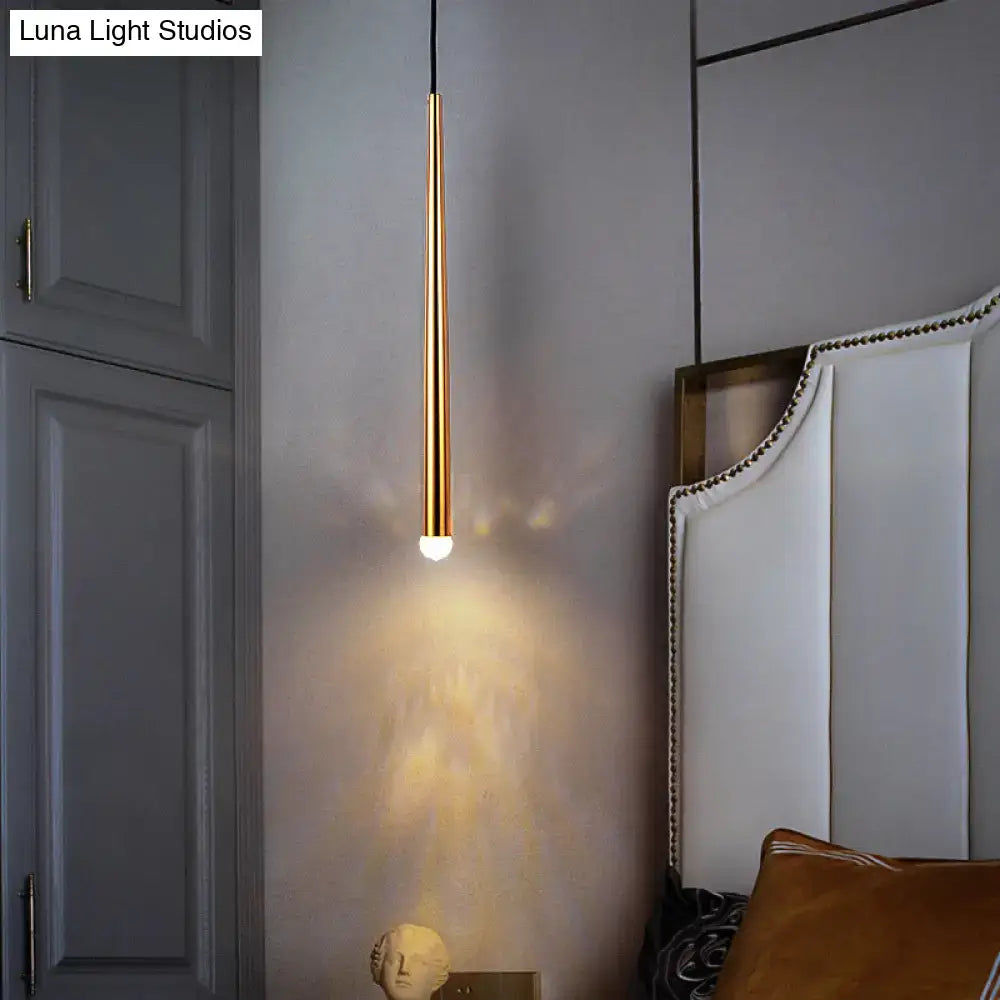 Gold Tapered Shade Sconce