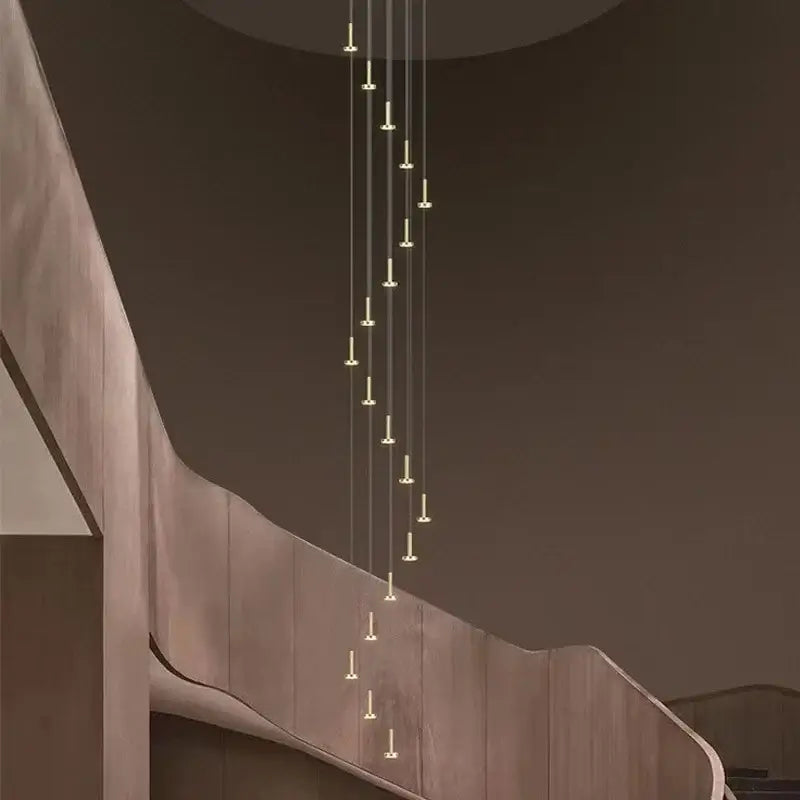 Gold Minimalist Ceiling Chandelier