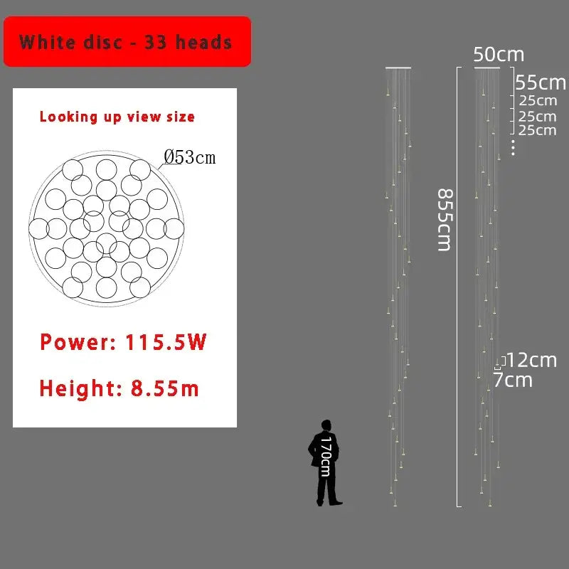 Gold Minimalist Ceiling Chandelier