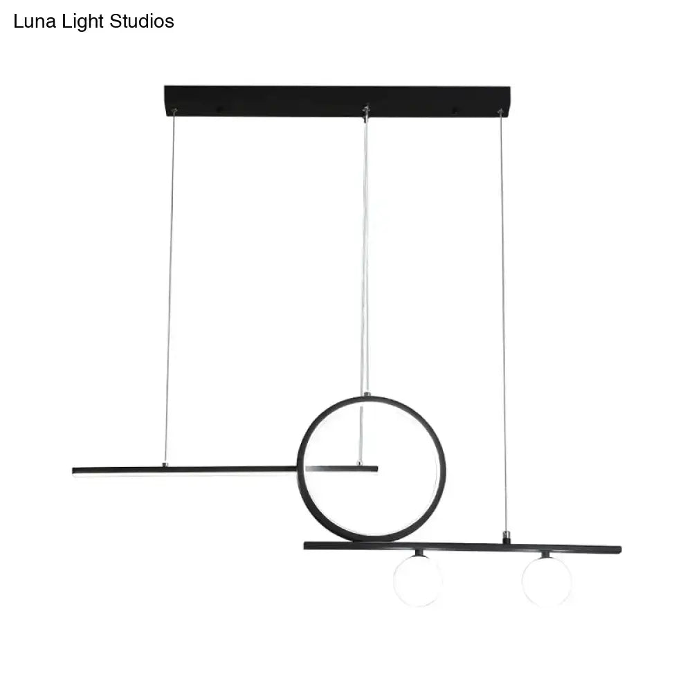 Gold Globe Acrylic Minimalist Pendant Light