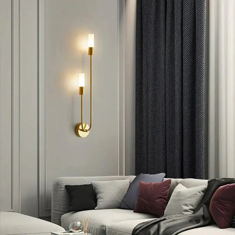 Gold Vertical Wall Sconce